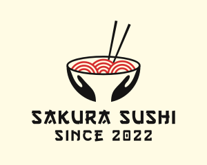 Japanese Ramen Bowl logo