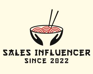 Japanese Ramen Bowl logo design