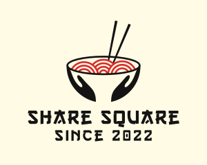 Japanese Ramen Bowl logo design