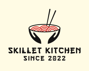 Japanese Ramen Bowl logo design