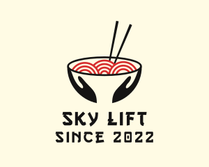 Japanese Ramen Bowl logo design