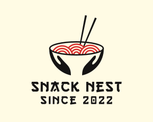 Japanese Ramen Bowl logo design