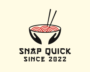 Japanese Ramen Bowl logo design