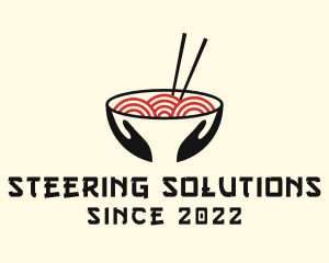 Japanese Ramen Bowl logo design