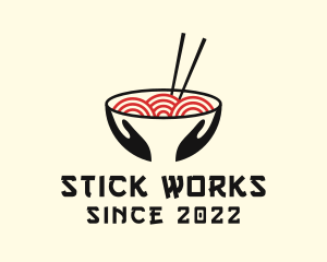 Japanese Ramen Bowl logo design