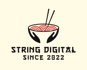 Japanese Ramen Bowl logo design