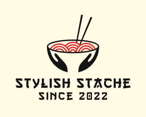 Japanese Ramen Bowl logo design