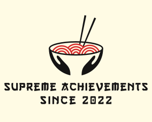 Japanese Ramen Bowl logo design