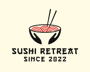 Japanese Ramen Bowl logo design