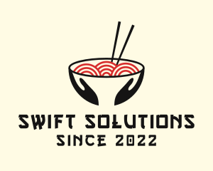 Japanese Ramen Bowl logo design