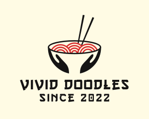 Japanese Ramen Bowl logo design