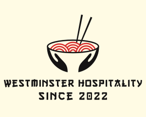 Japanese Ramen Bowl logo design