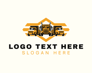 Haulage Truck Cargo Logo