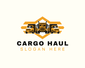 Haulage Truck Cargo logo design