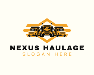 Haulage Truck Cargo logo design