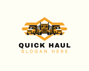 Haulage Truck Cargo logo design