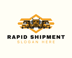 Haulage Truck Cargo logo design