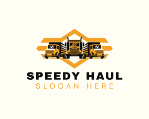 Haulage Truck Cargo logo design