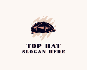 Vintage Beret Hat logo design