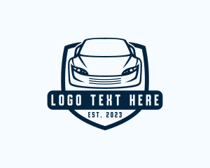 Car Racing Shield logo