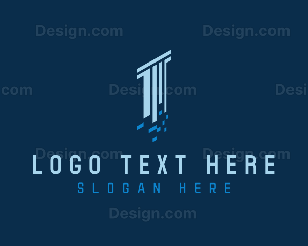 Digital Pixel Column Logo