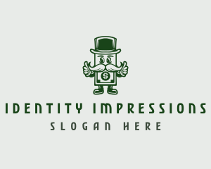 Money Mustache Character logo