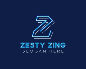 Digital Gaming Letter Z logo design