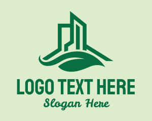 Green Eco Building  Logo