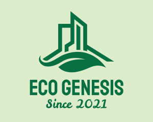 Green Eco Building  logo design