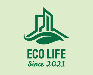 Green Eco Building  logo design