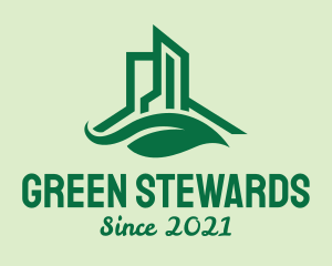 Green Eco Building  logo design