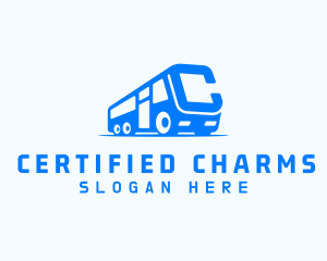 Bus Van Letter C logo design