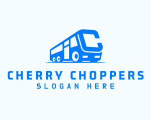 Bus Van Letter C logo design