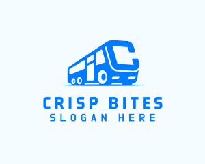 Bus Van Letter C logo design