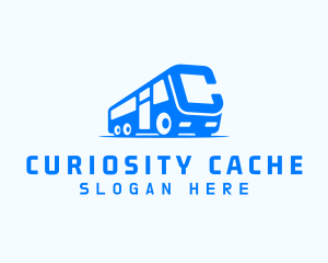 Bus Van Letter C logo design