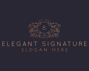 Elegant Floral Beauty logo design