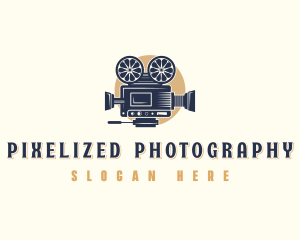 Cinema Film Camera logo design