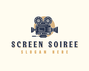 Cinema Film Camera logo design