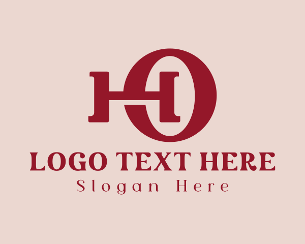 Letter Ho logo example 2