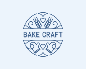 Baker Baking Mitts logo design