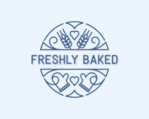 Baker Baking Mitts logo design