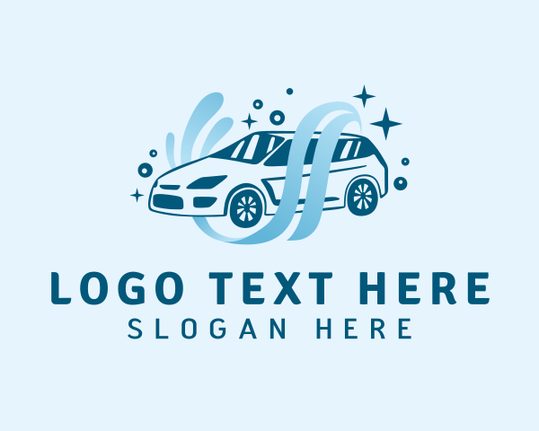 Sedan Car Wash Cleaning logo