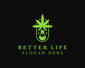 Cannabis Drug Medicine Logo