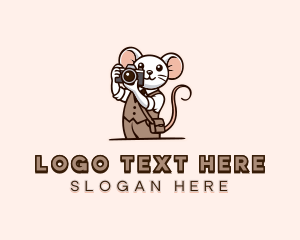 Photographer Mouse Camera Logo