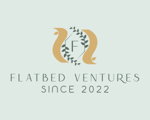 Laurel Sash Crest logo design