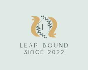 Laurel Sash Crest logo design