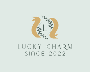 Laurel Sash Crest logo design