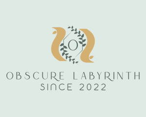 Laurel Sash Crest logo design