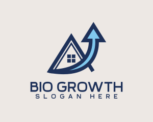 Real Estate Growth Arrow logo design