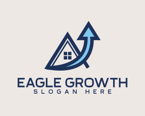 Real Estate Growth Arrow logo design